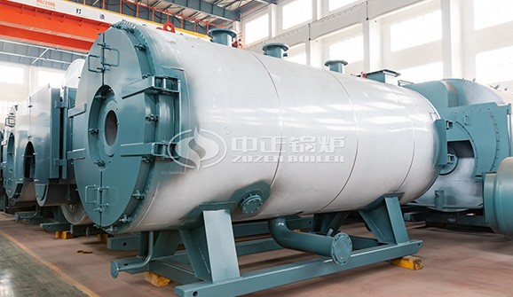 濰坊華寶紡織600萬大卡和700萬大卡YQW系列燃?xì)馀P式導(dǎo)熱油鍋爐項